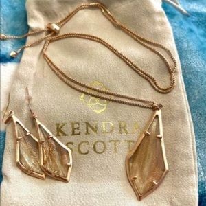 Brand new Kendra Scott necklace and earring set